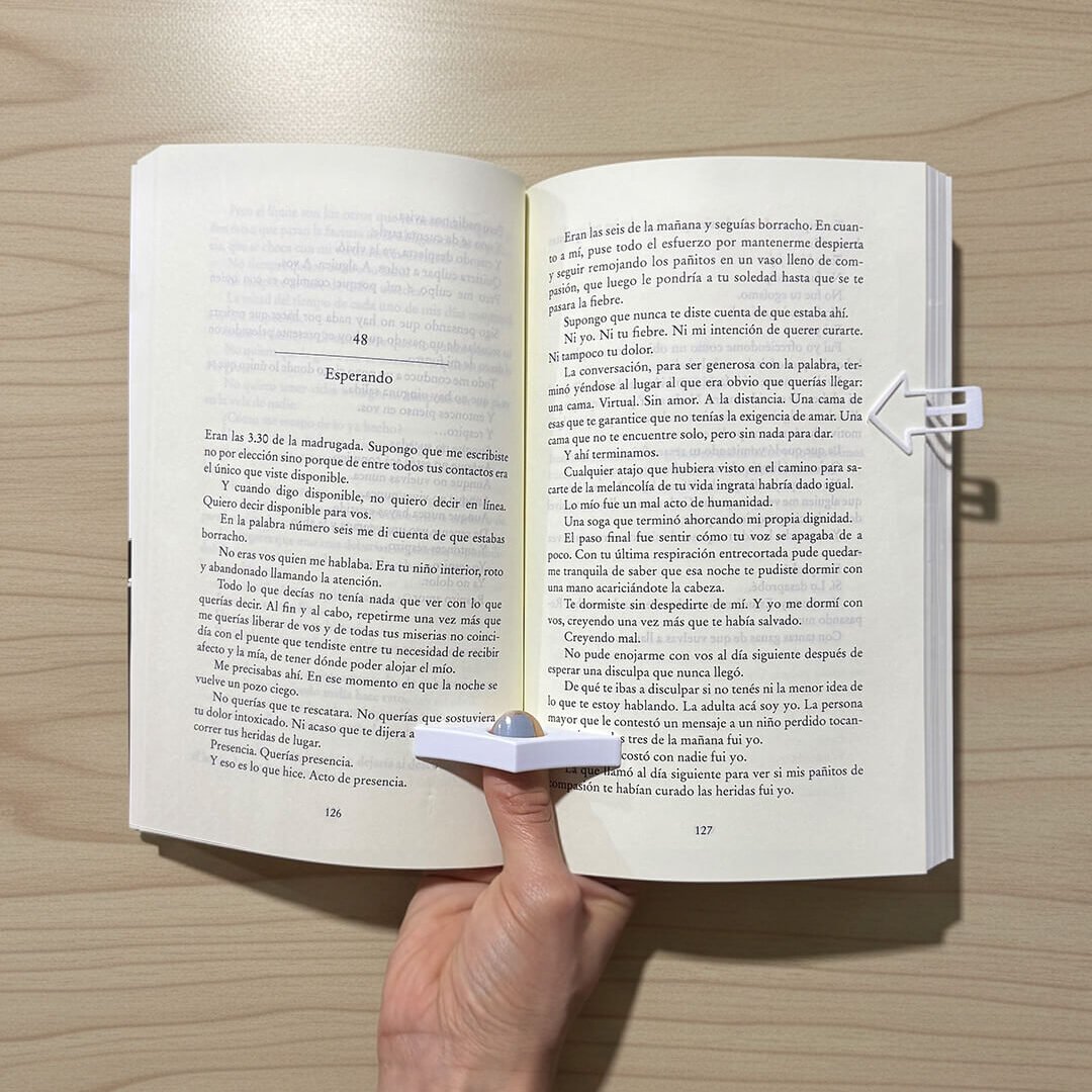 Anillo sujeta páginas + marcador