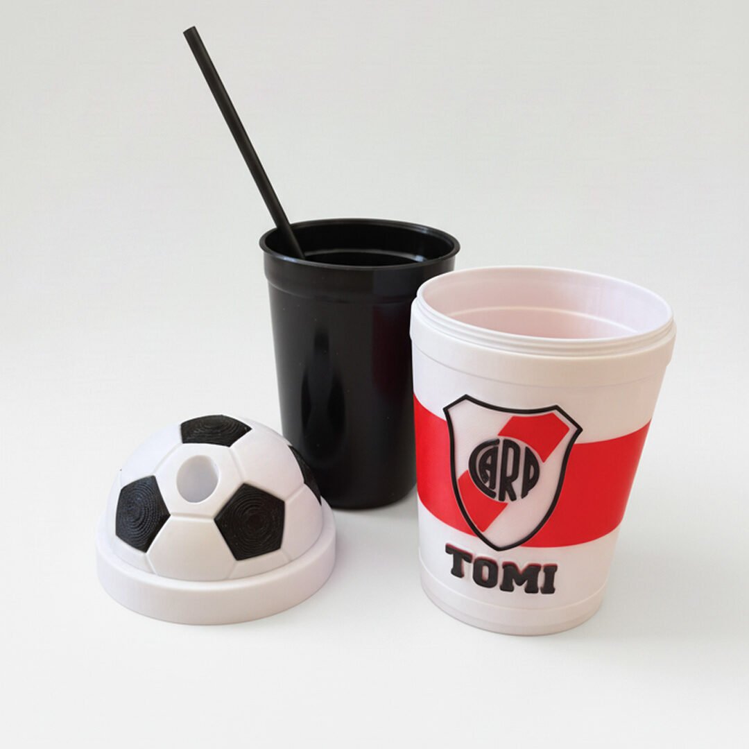 Vaso Milkshake Personalizado 3D – Souvenir para Cumpleaños